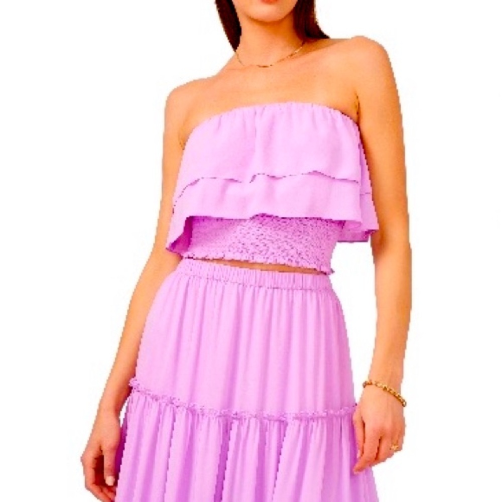 Flowy, strapless, Tube top